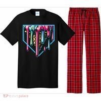 Baseball Home Social Club For Boy Ice Cream Drip Pajama Set thumb 0