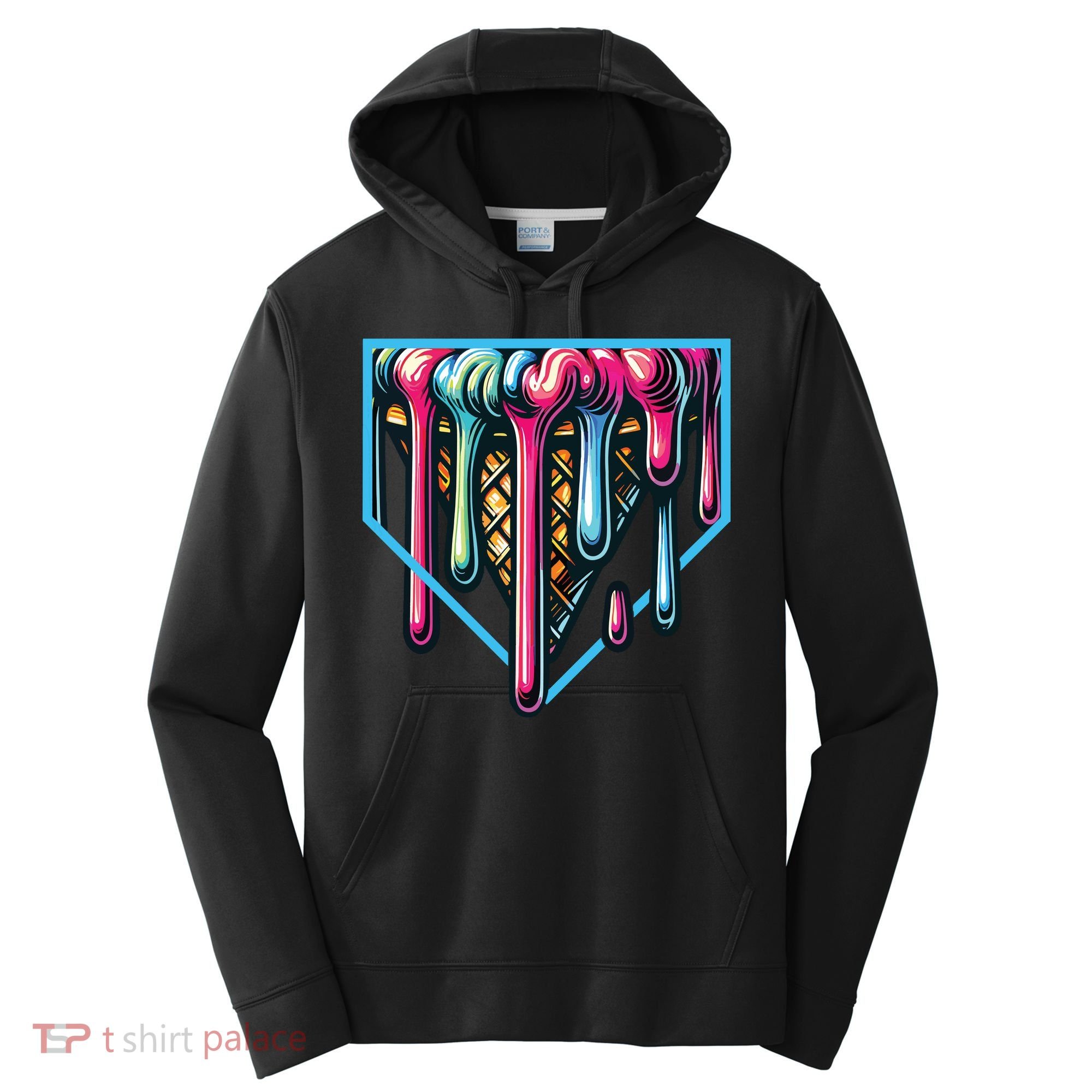 Baseball Home Social Club For Boy Ice Cream Drip Performance Fleece Hoodie