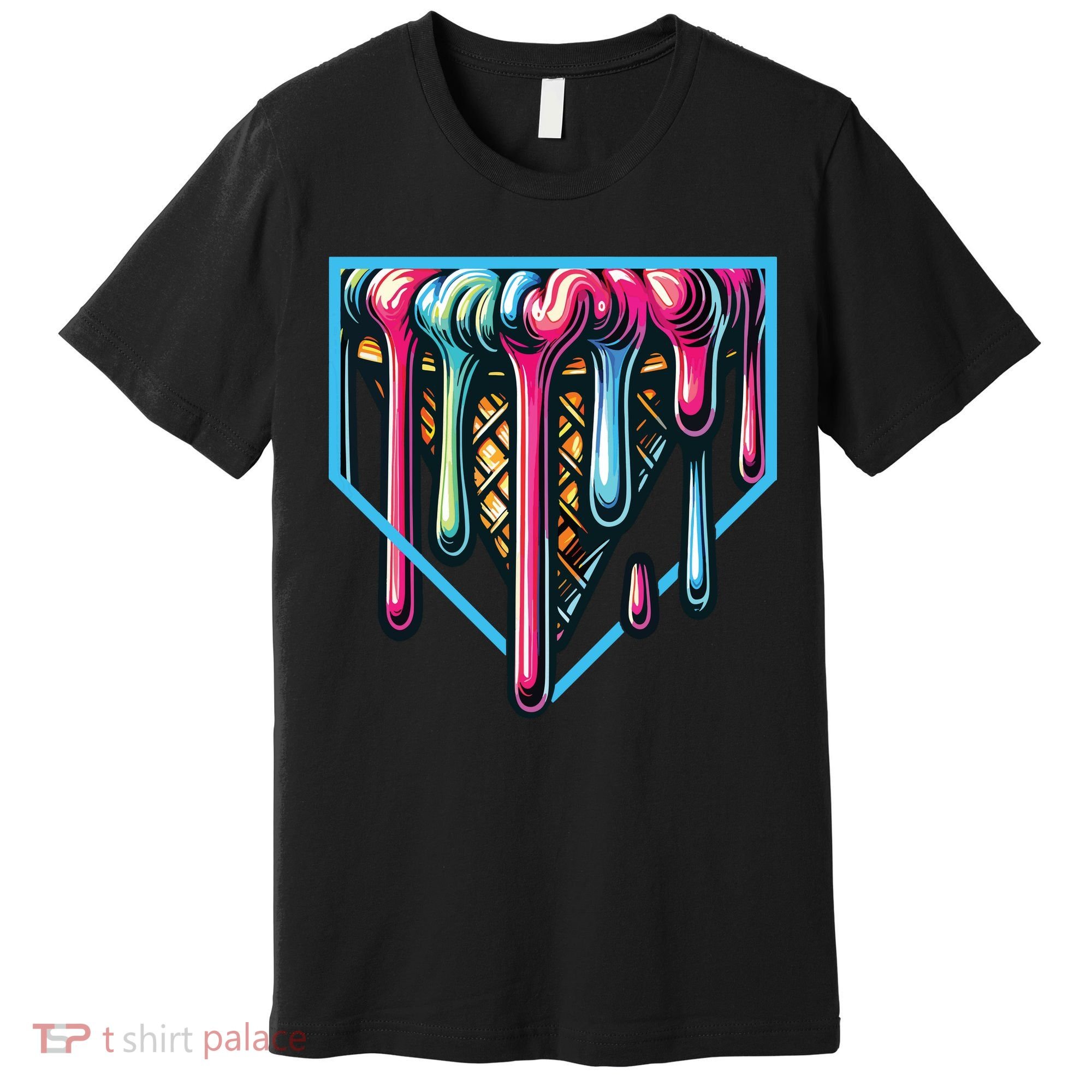 Baseball Home Social Club For Boy Ice Cream Drip Premium T-Shirt