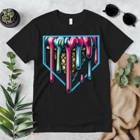 Baseball Home Social Club For Boy Ice Cream Drip Premium T-Shirt thumb 2