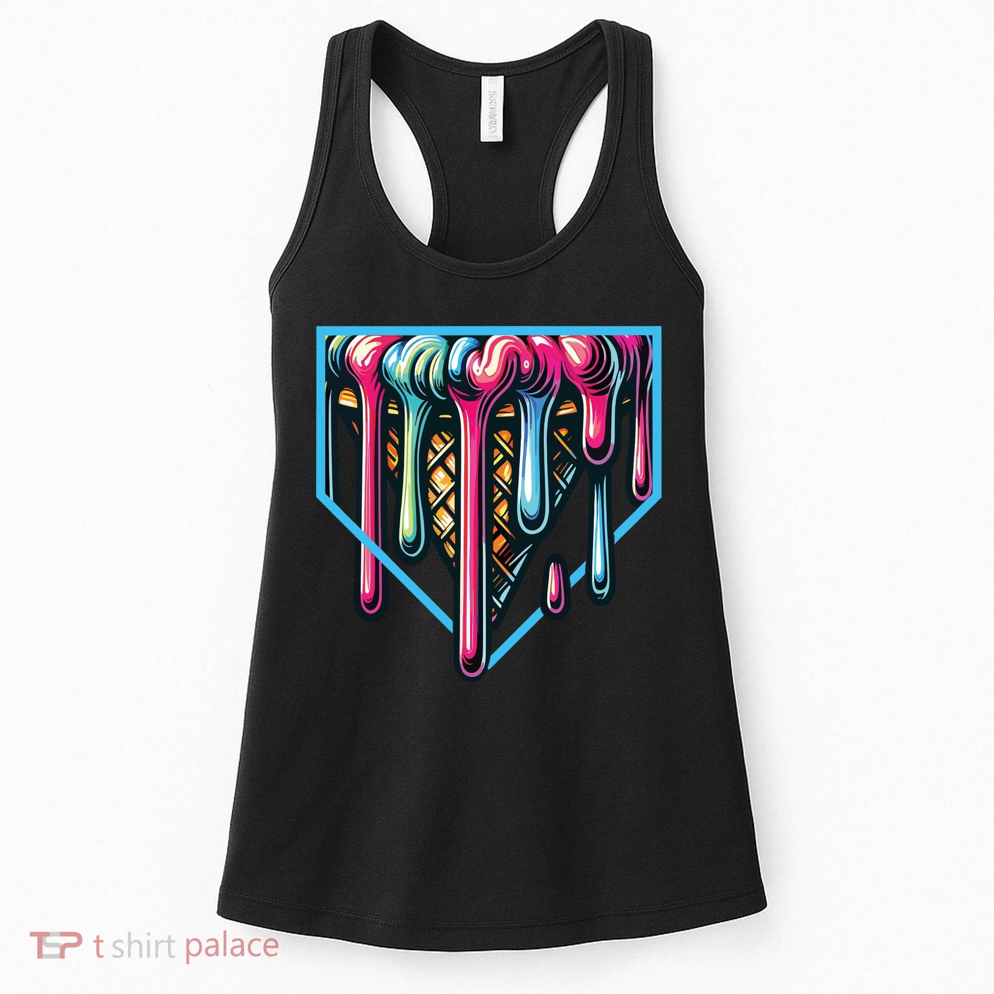 Baseball Home Social Club For Boy Ice Cream Drip Women's Tank Top
