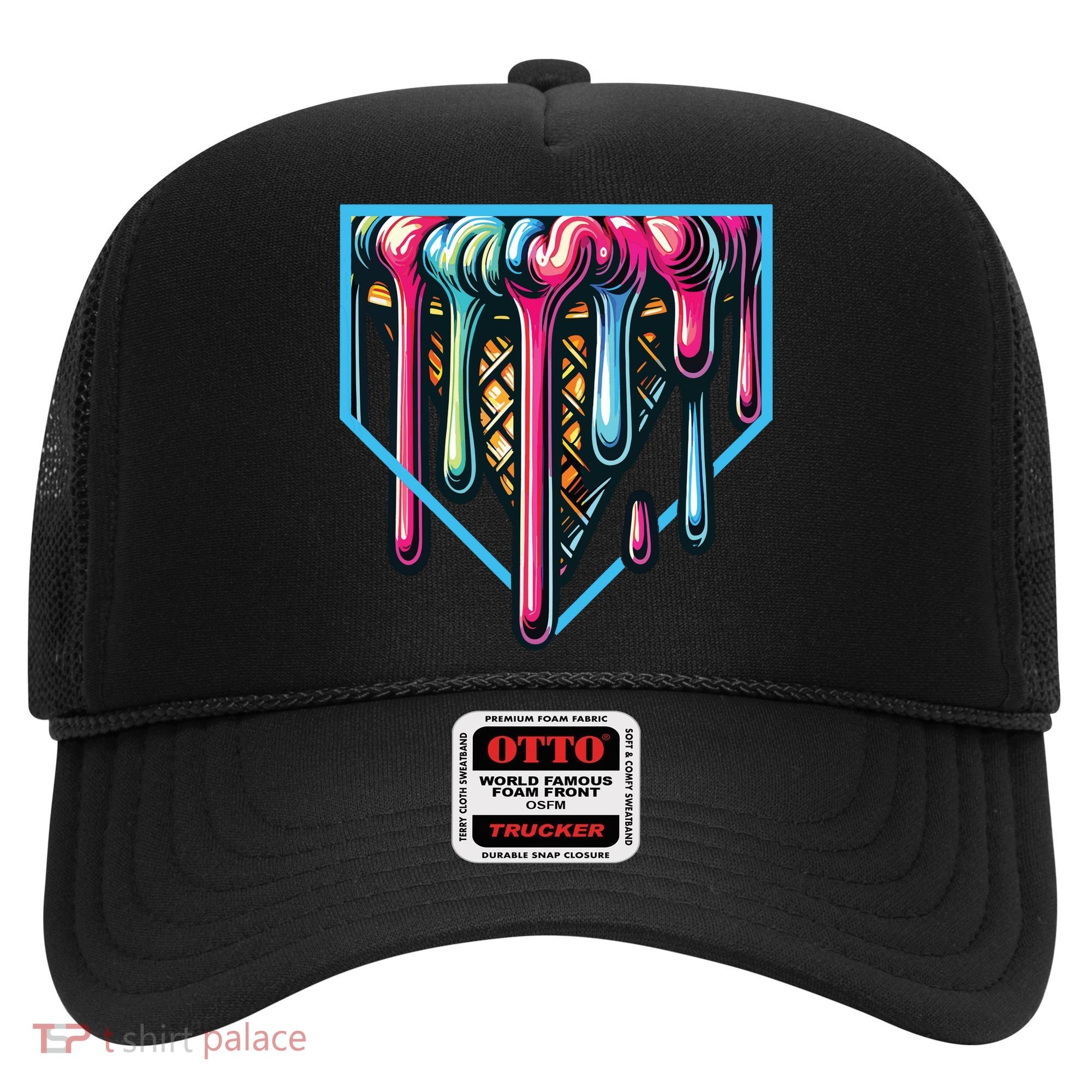 Baseball Home Social Club For Boy Ice Cream Drip Hat