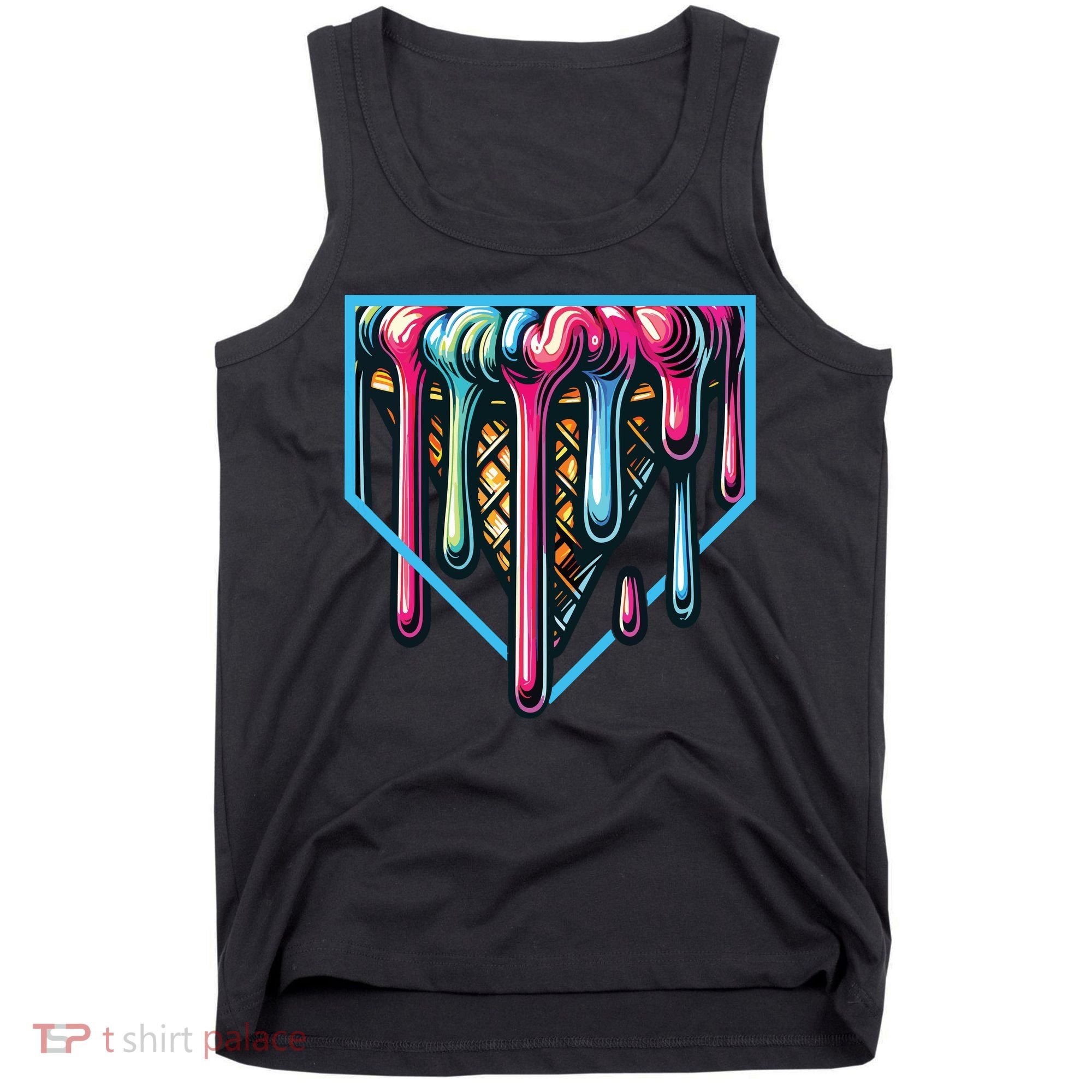 Baseball Home Social Club For Boy Ice Cream Drip Tank Top