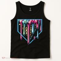 Baseball Home Social Club For Boy Ice Cream Drip Tank Top thumb 2