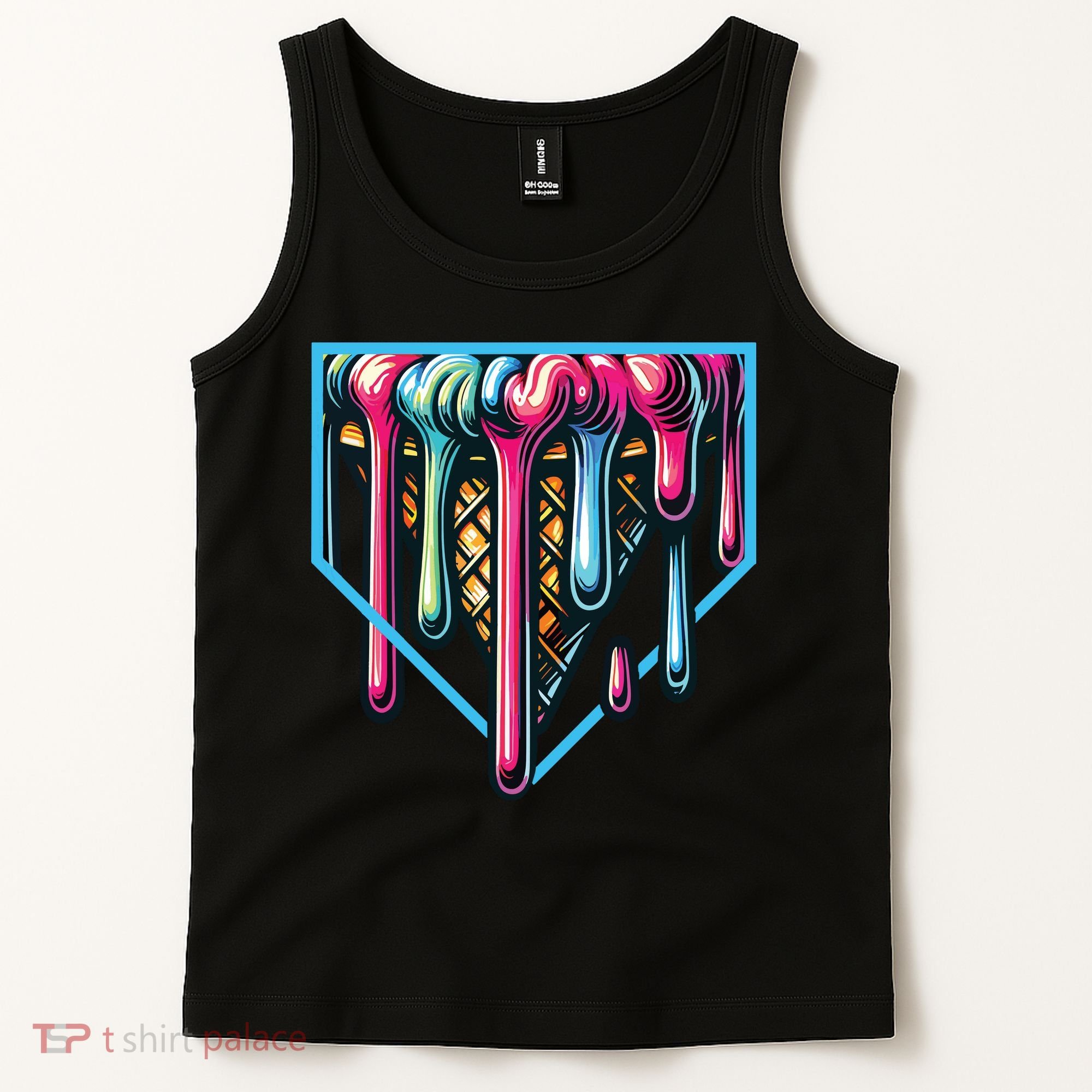 Baseball Home Social Club For Boy Ice Cream Drip Tank Top