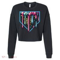 Baseball Home Social Club For Boy Ice Cream Drip Cropped Pullover Crew thumb 0