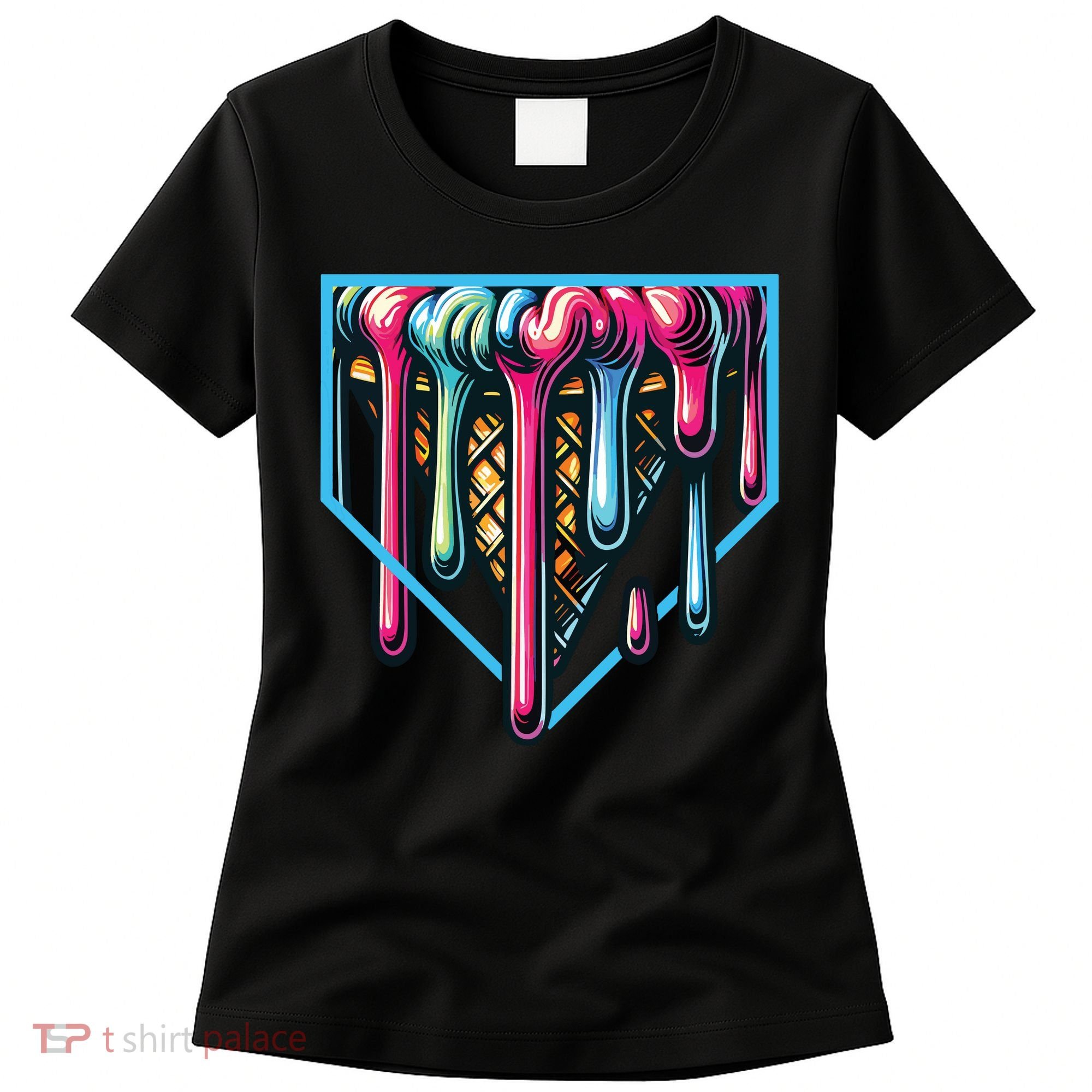 Baseball Home Social Club For Boy Ice Cream Drip Women's T-Shirt