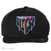 Baseball Home Social Club For Boy Ice Cream Drip Wool Snapback Cap thumb 0