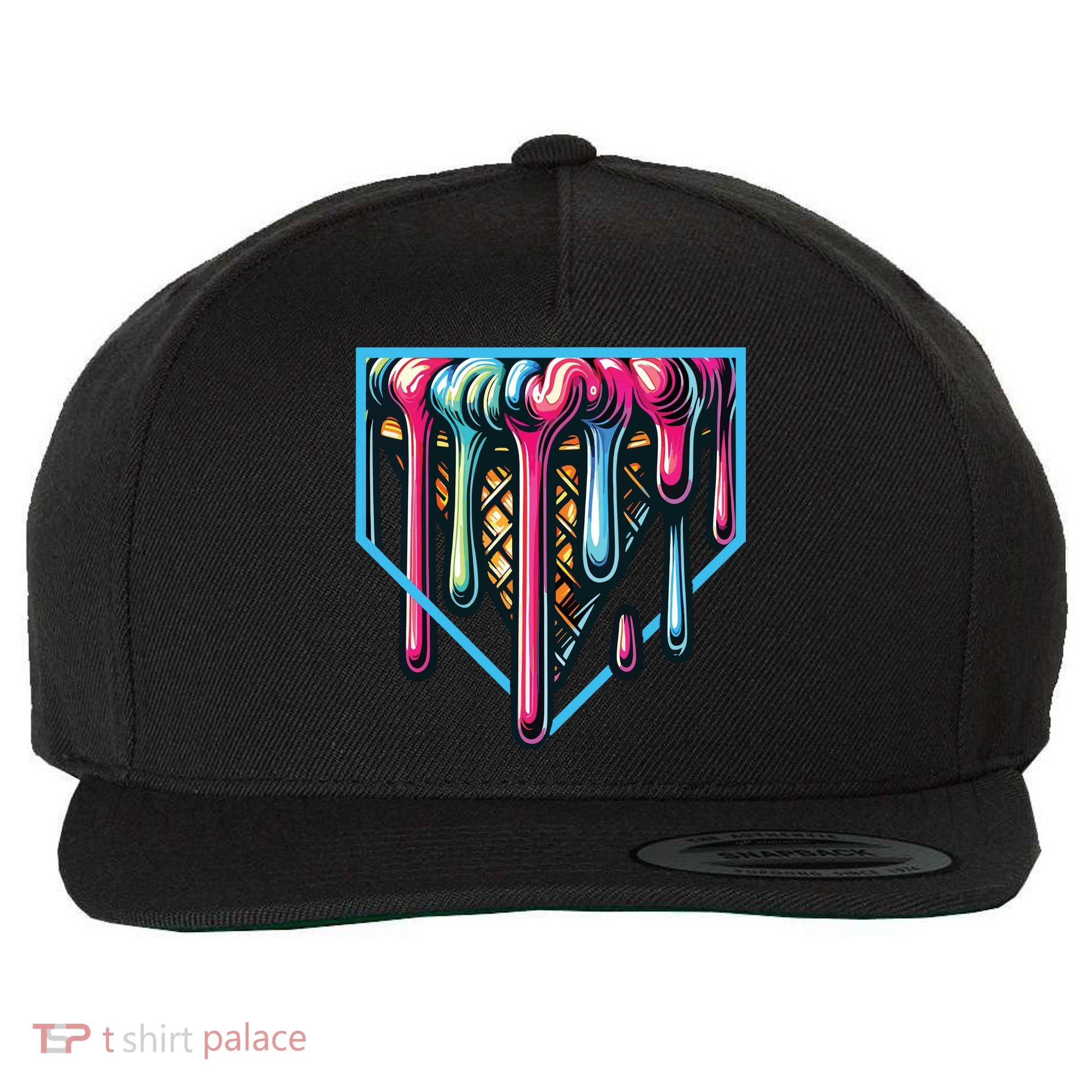 Baseball Home Social Club For Boy Ice Cream Drip Wool Snapback Cap
