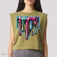Baseball Home Social Club For Boy Ice Cream Drip Garment-Dyed Women's Muscle Tee thumb 2