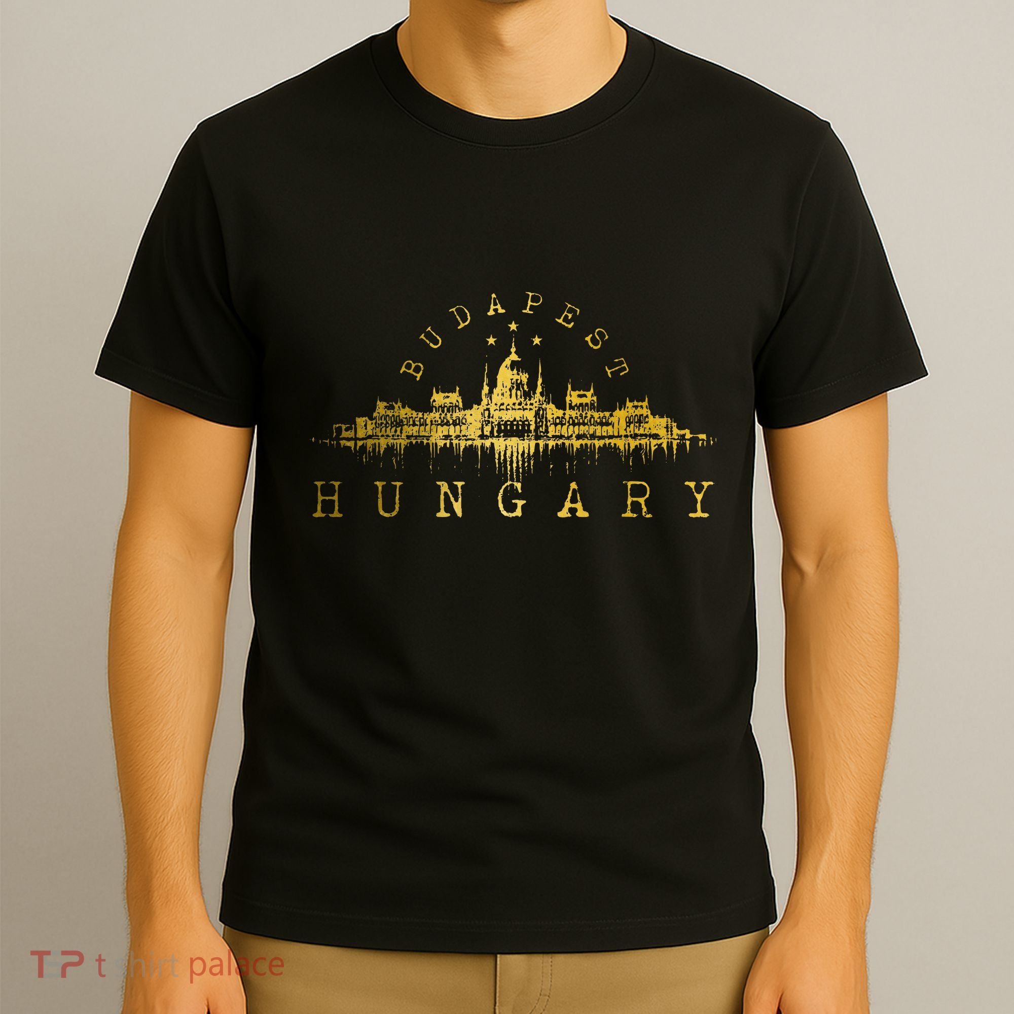 Budapest Hungary Skyline Souvenir Vintage T-Shirt
