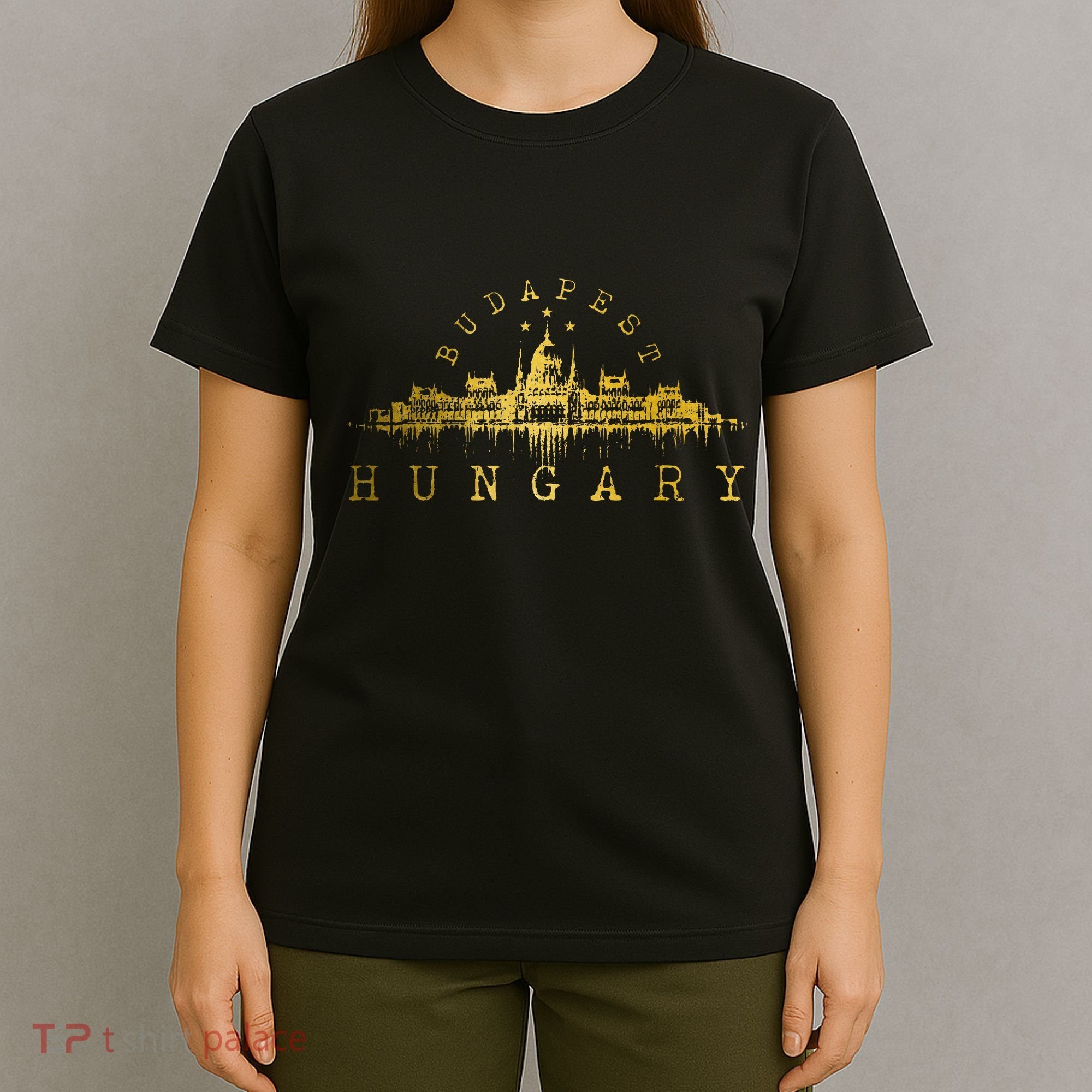 Budapest Hungary Skyline Souvenir Vintage T-Shirt
