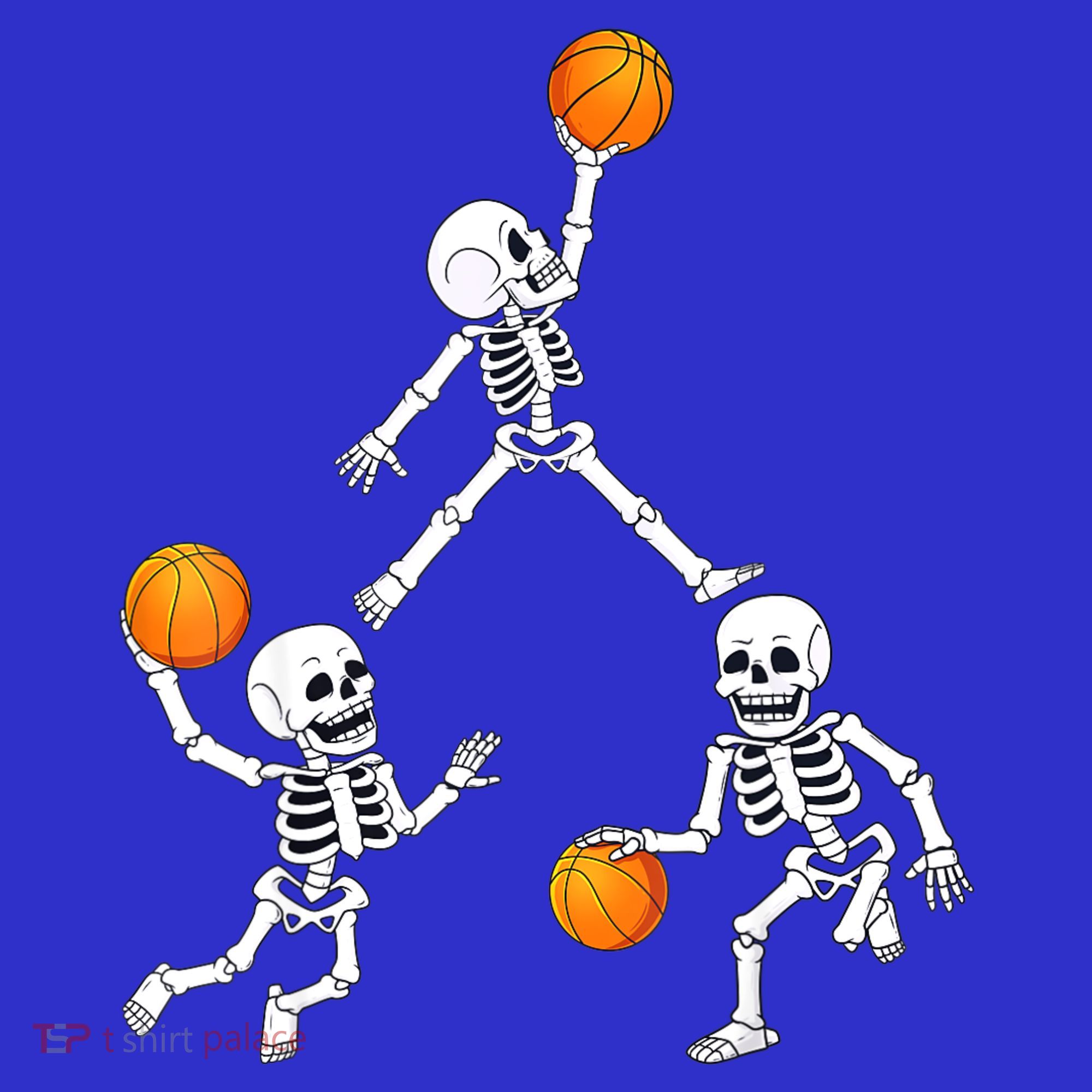 Basketball Halloween Skeleton Dunking Dribble Boys Teen Mousepad