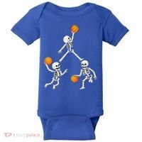 Basketball Halloween Skeleton Dunking Dribble Boys Teen Baby Bodysuit thumb 0