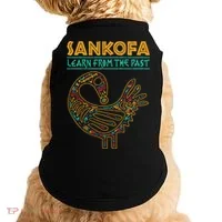 Black History Sankofa African Bird Junenth Doggie Tank thumb 0
