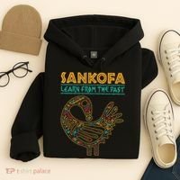 Black History Sankofa African Bird Junenth Hoodie thumb 4