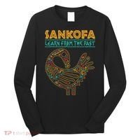 Black History Sankofa African Bird Junenth Long Sleeve Shirt thumb 0