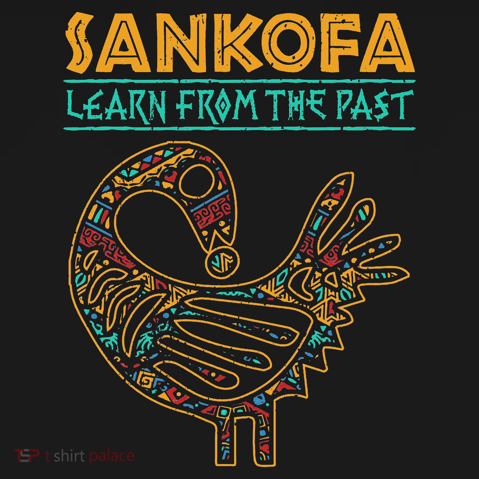 Black History Sankofa African Bird Junenth Long Sleeve Shirt