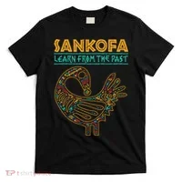 Black History Sankofa African Bird Junenth T-Shirt thumb 0