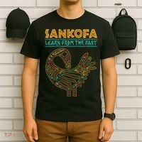 Black History Sankofa African Bird Junenth T-Shirt thumb 6