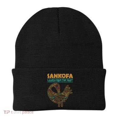 Black History Sankofa African Bird Junenth Beanie