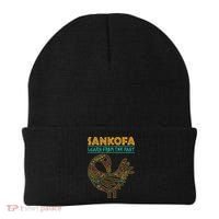 Black History Sankofa African Bird Junenth Beanie thumb 0