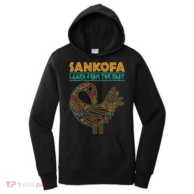 Black History Sankofa African Bird Junenth Women's Hoodie