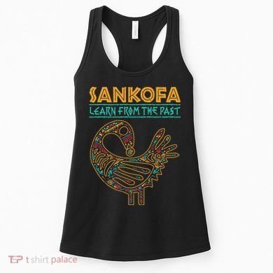 Black History Sankofa African Bird Junenth Women's Tank Top