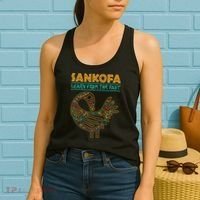 Black History Sankofa African Bird Junenth Women's Tank Top thumb 2