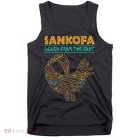 Black History Sankofa African Bird Junenth Tank Top thumb 0