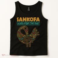Black History Sankofa African Bird Junenth Tank Top thumb 2