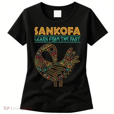 Black History Sankofa African Bird Junenth Women's T-Shirt