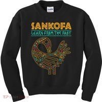 Black History Sankofa African Bird Junenth Kids Sweatshirt thumb 0