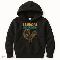 Black History Sankofa African Bird Junenth Kids Hoodie thumb 0