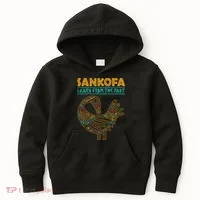 Black History Sankofa African Bird Junenth Kids Hoodie thumb 0