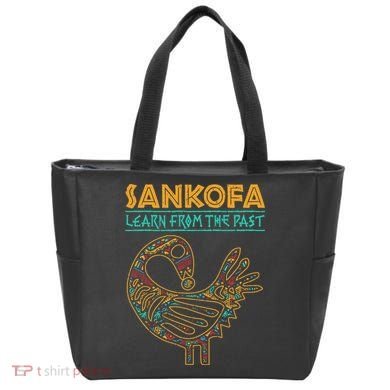 Black History Sankofa African Bird Junenth Tote Bag