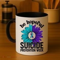 Be Hopeful Suicide Prevention Week Coffee Mug thumb 4