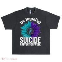 Be Hopeful Suicide Prevention Week Urban Oversized Heavyweight T-Shirt thumb 0