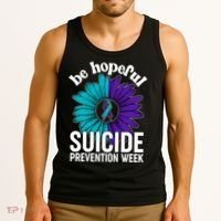 Be Hopeful Suicide Prevention Week Tank Top thumb 3