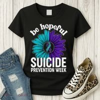 Be Hopeful Suicide Prevention Week Women's T-Shirt thumb 3