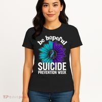Be Hopeful Suicide Prevention Week Women's T-Shirt thumb 4