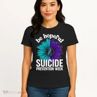 Be Hopeful Suicide Prevention Week Women's T-Shirt thumb 4