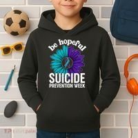 Be Hopeful Suicide Prevention Week Kids Hoodie thumb 2