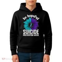 Be Hopeful Suicide Prevention Week Kids Hoodie thumb 4