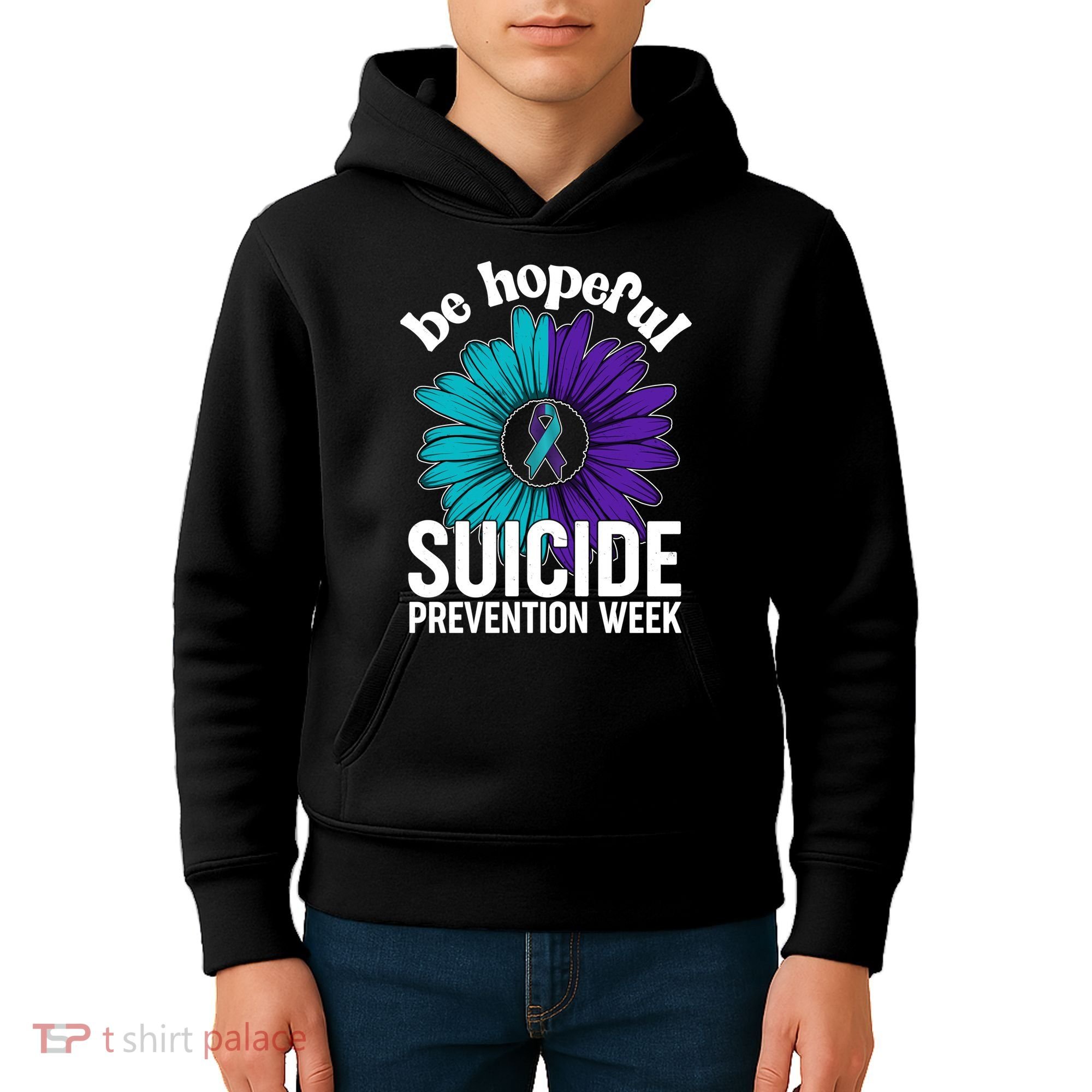 Be Hopeful Suicide Prevention Week Kids Hoodie