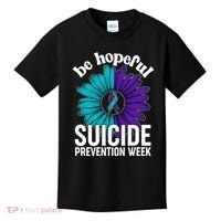 Be Hopeful Suicide Prevention Week Kids T-Shirt thumb 0