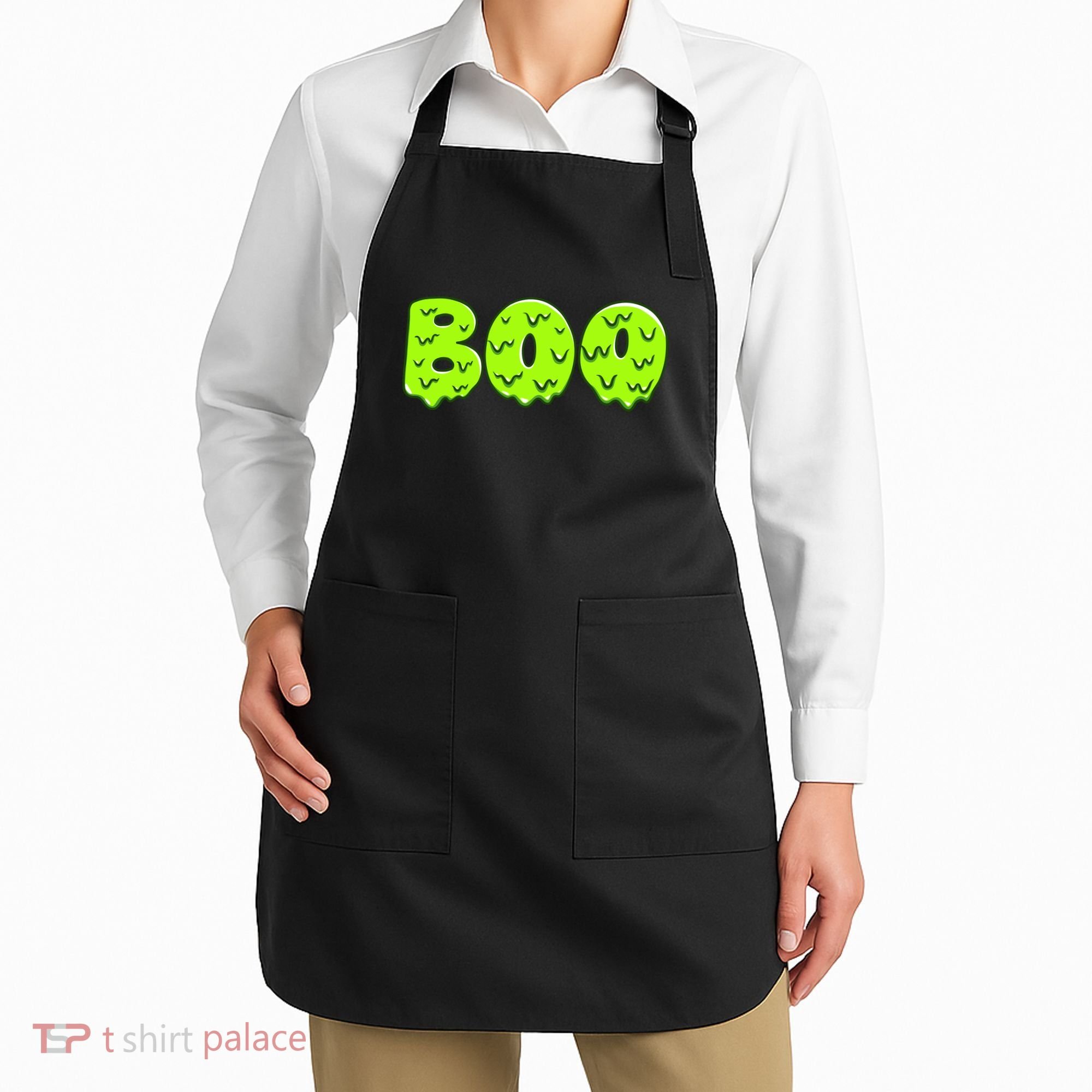 Boo Halloween Slime Apron