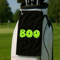 Boo Halloween Slime Golf Towel thumb 2