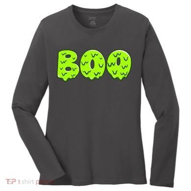 Boo Halloween Slime Women's Long Sleeve Shirt