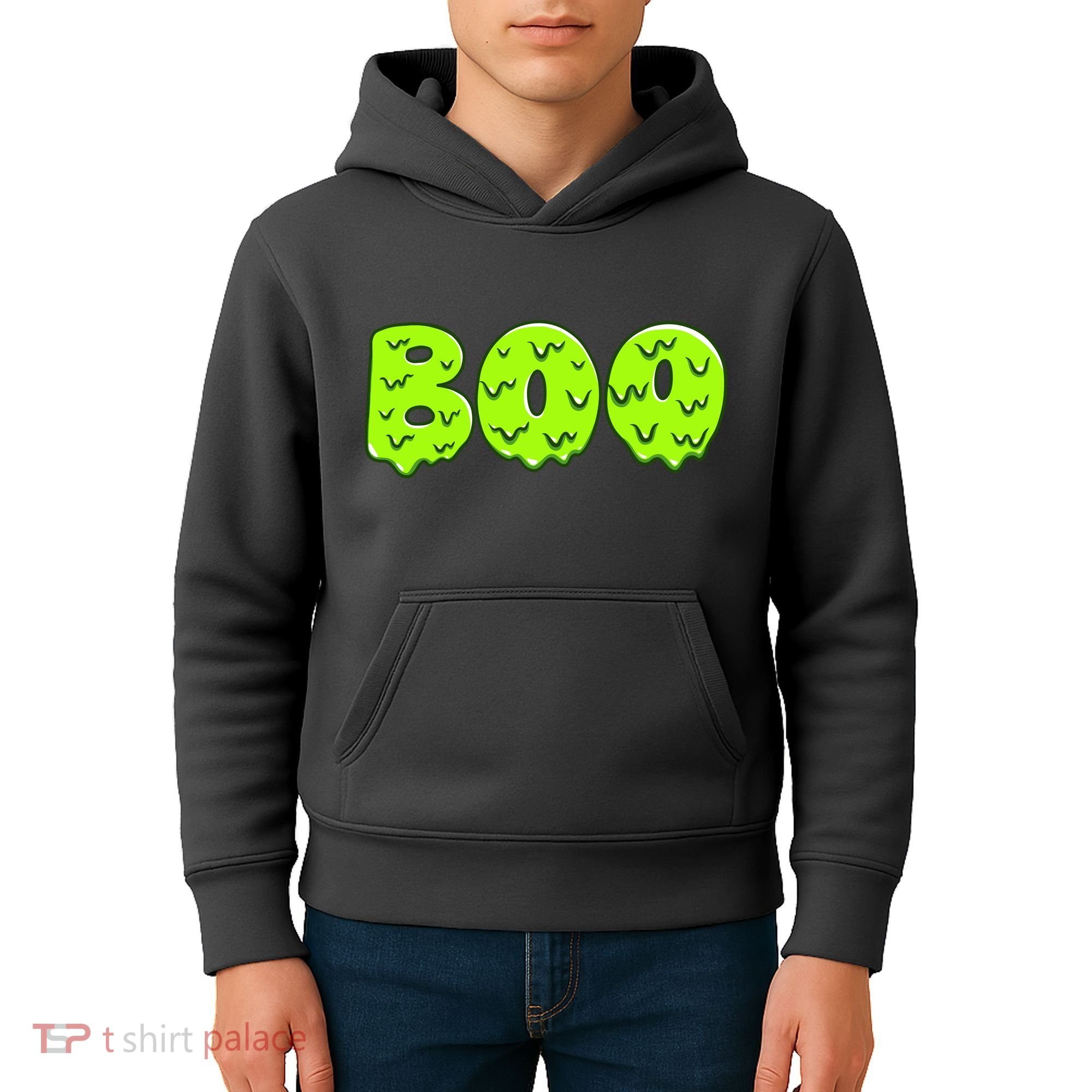 Boo Halloween Slime Kids Hoodie